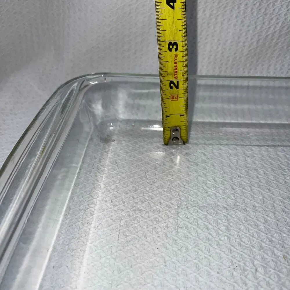 Vtg PYREX #233-S Clear Fluted Glass 13x9x2 3Qt Casserole/Baking Dish Lasagna Pan